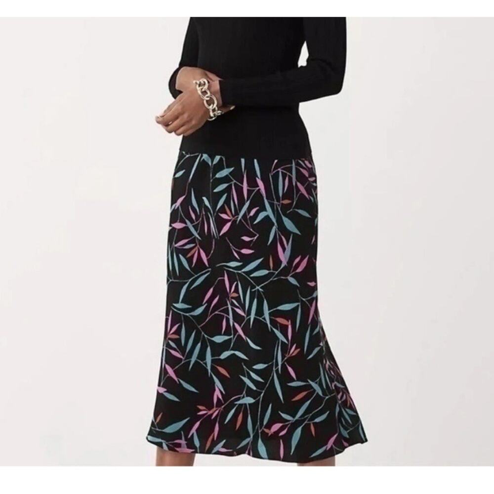 Diane von Furstenberg Mae Crepe Viscose Midi Skirt Sz. S